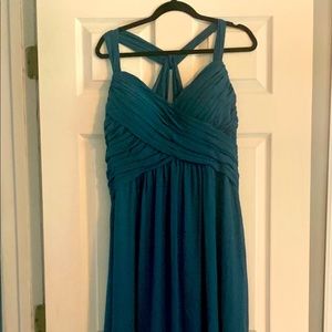Teal Morilee Full Length Bridesmaid Dress